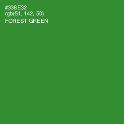 #338E32 - Forest Green Color Image